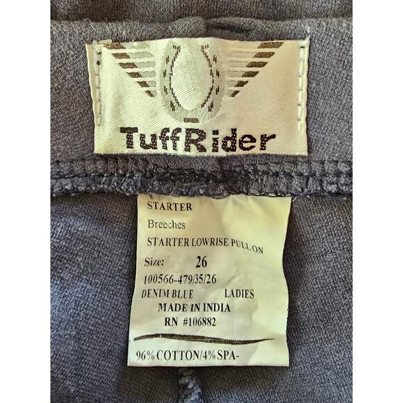 TUFF RIDER Jodhpurs Riding Breeches Blue size 26 - Picture 6 of 7
